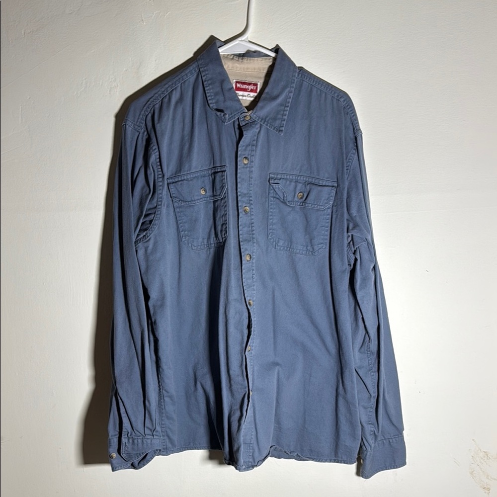 Wrangler Blue Lightweight Shirt Jacket